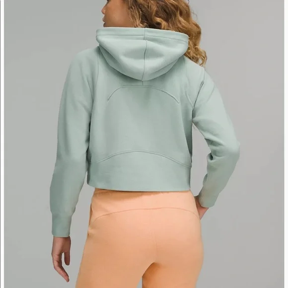 💙LULULEMON LOUNGEFUL CROPPED HOODIE/JACKET-SILVER BLUE-14💙 - Picture 4 of 13